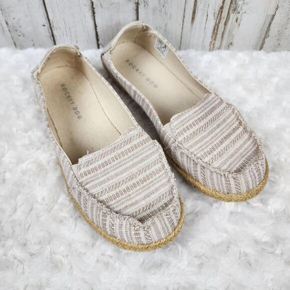 Rocket Dog Clover Casual Slip on Shoes Beige Size 8 - Picture 1 of 10